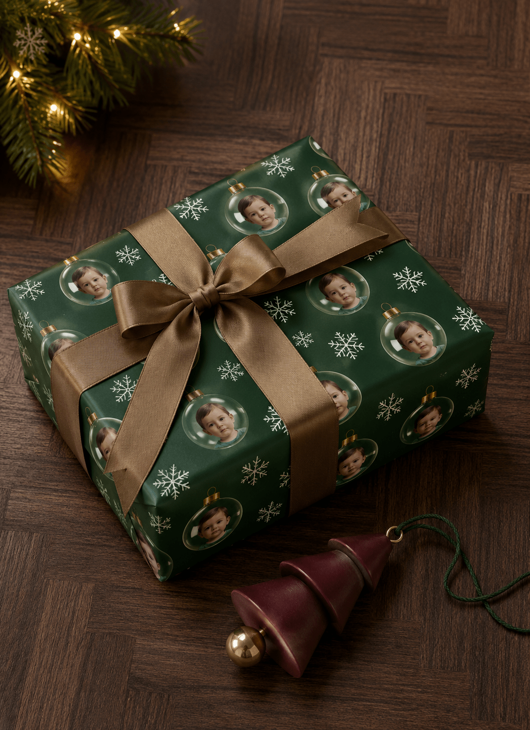 Personalized Ornament 6FT Wrapping Paper | Custom Gift Wrap - London Penny Gift Wrap
