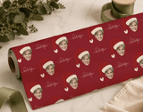 Personalized Santa Hat 6FT Wrapping Paper | Custom Gift Wrap - London Penny Gift Wrap