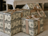 Personalized $250 Bill 6FT Wrapping Paper | Custom Gift Wrap - London Penny Gift Wrap