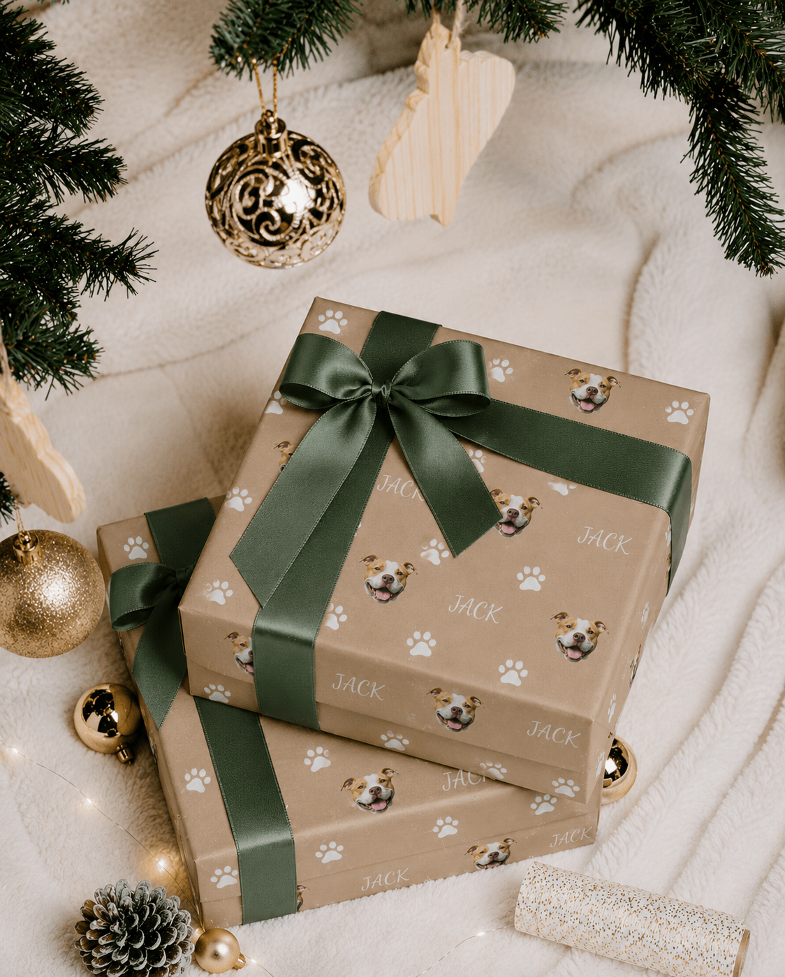 Personalized Dog 6FT Wrapping Paper | Custom Gift Wrap - London Penny Gift Wrap