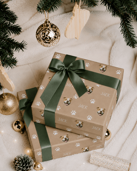 Personalized Dog 6FT Wrapping Paper | Custom Gift Wrap - London Penny Gift Wrap