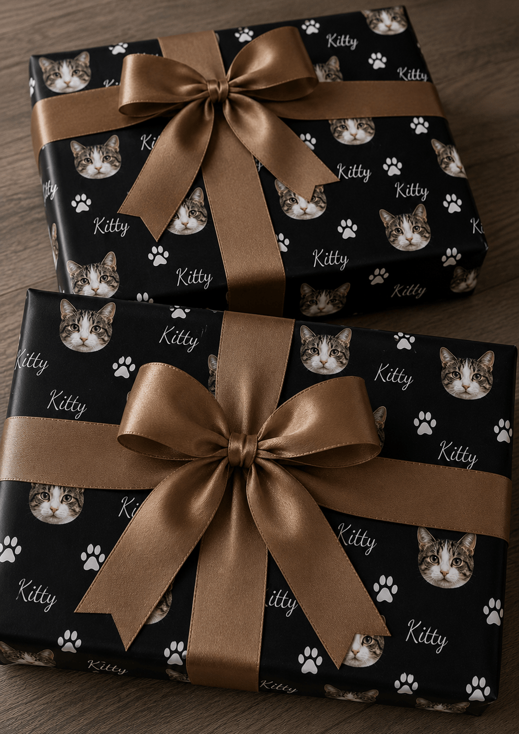 Personalized Cat 6FT Wrapping Paper | Custom Gift Wrap - London Penny Gift Wrap