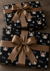 Personalized Cat 6FT Wrapping Paper | Custom Gift Wrap - London Penny Gift Wrap