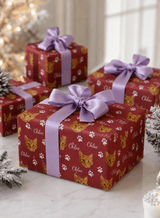 Personalized Cat 6FT Wrapping Paper | Custom Gift Wrap - London Penny Gift Wrap