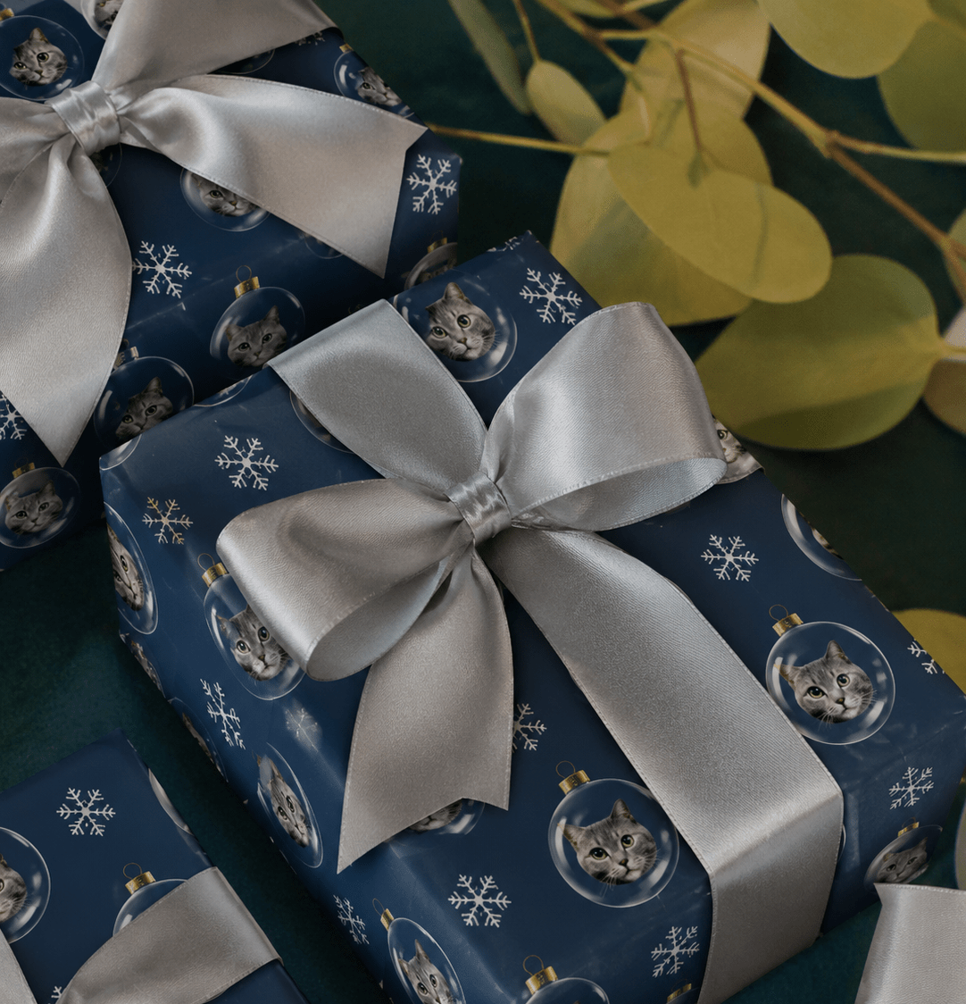 Personalized Ornament 6FT Wrapping Paper | Custom Gift Wrap - London Penny Gift Wrap