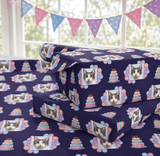 Personalized Birthday Cake 6FT Wrapping Paper | Custom Gift Wrap - London Penny Gift Wrap