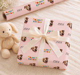 Personalized Birthday Cake 6FT Wrapping Paper | Custom Gift Wrap - London Penny Gift Wrap