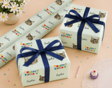 Personalized Birthday Cake 6FT Wrapping Paper | Custom Gift Wrap - London Penny Gift Wrap