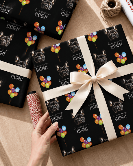 Personalized Birthday Balloons 6FT Wrapping Paper | Custom Gift Wrap - London Penny Gift Wrap
