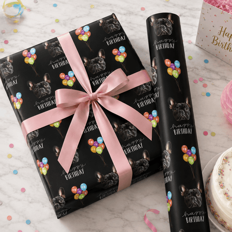 Personalized Birthday Balloons 6FT Wrapping Paper | Custom Gift Wrap - London Penny Gift Wrap