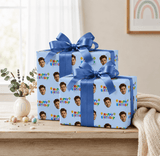 Personalized Birthday Cake 6FT Wrapping Paper | Custom Gift Wrap - London Penny Gift Wrap