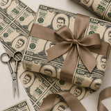 Personalized $250 Bill Wrapping Paper | Custom Gift Wrap - London Penny Gift Wrap