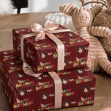 Personalized Happy Birthday Wrapping Paper | Custom Gift Wrap - London Penny Gift Wrap