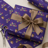 Personalized Happy Birthday Wrapping Paper | Custom Gift Wrap - London Penny Gift Wrap