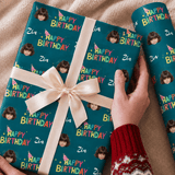 Personalized Happy Birthday Wrapping Paper | Custom Gift Wrap - London Penny Gift Wrap