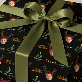 Personalized Reindeer 6FT Wrapping Paper | Custom Gift Wrap - London Penny Gift Wrap