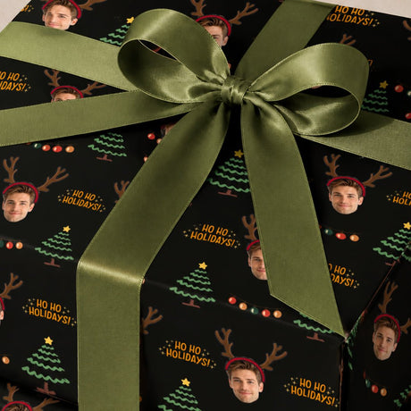 Personalized Reindeer 6FT Wrapping Paper | Custom Gift Wrap - London Penny Gift Wrap