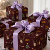Personalized Reindeer 6FT Wrapping Paper | Custom Gift Wrap - London Penny Gift Wrap
