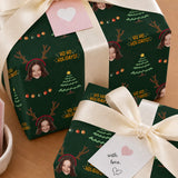 Personalized Reindeer 6FT Wrapping Paper | Custom Gift Wrap - London Penny Gift Wrap