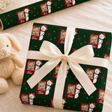Personalized Snowman Wrapping Paper | Custom Gift Wrap - London Penny Gift Wrap