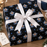 Personalized Orbit Legacy Medallion Wrapping Paper | Custom Gift Wrap