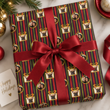 Personalized Evergreen Plaidscape Wrapping Paper | Custom Gift Wrap