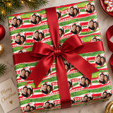 Personalized Peppermint Whispers Wrapping Paper | Custom Gift Wrap