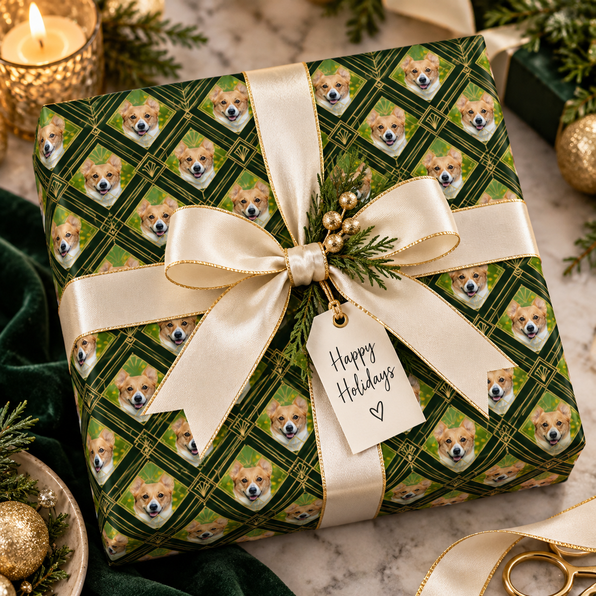 Personalized Diamond Dance Wrapping Paper | Custom Gift Wrap
