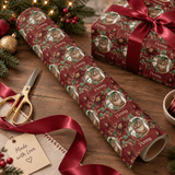 Personalized Garnet Garden Wrapping Paper | Custom Gift Wrap - London Penny Gift Wrap
