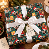 Personalized The Merry Record Club Wrapping Paper | Custom Gift Wrap