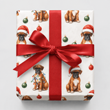 Boxer Bliss Complete Gift Wrap Bundle | Wrap, Ribbon & Gift Tags