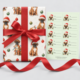 Boxer Bliss Complete Gift Wrap Bundle | Wrap, Ribbon & Gift Tags
