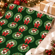 Personalized Wreaths & Bows Wrapping Paper | Custom Gift Wrap - London Penny Gift Wrap