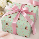 Personalized Princess Celebration Wrapping Paper | Custom Gift Wrap