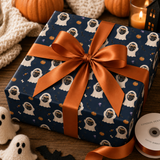 Personalized Haunted Dog Treats Wrapping Paper | Custom Gift Wrap