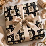 Personalized Vintage Letters Wrapping Paper | Custom Gift Wrap