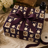 Personalized Vintage Letters Wrapping Paper | Custom Gift Wrap