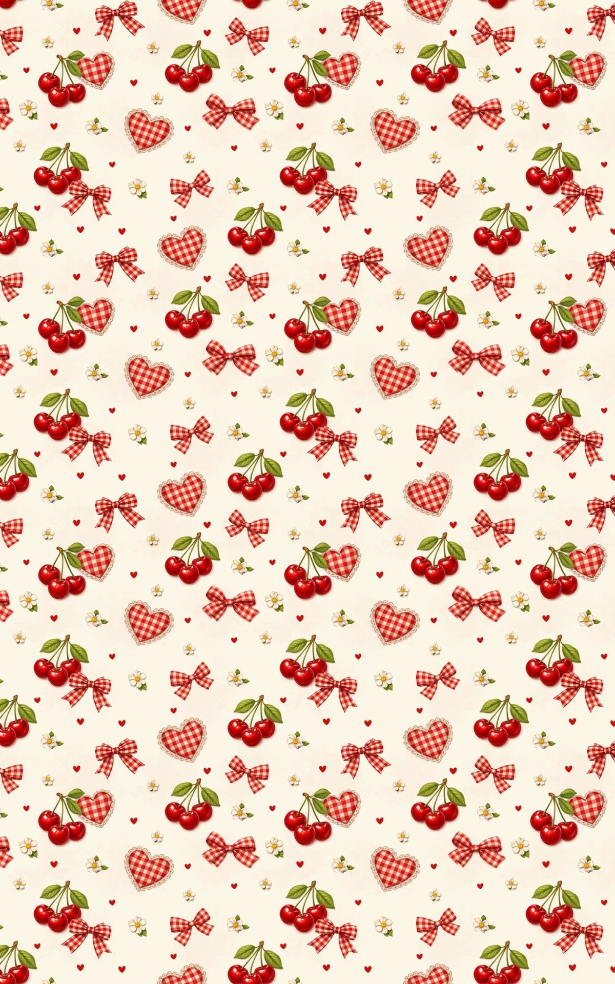 Cherry Heart Picnic - London Penny Gift Wrap