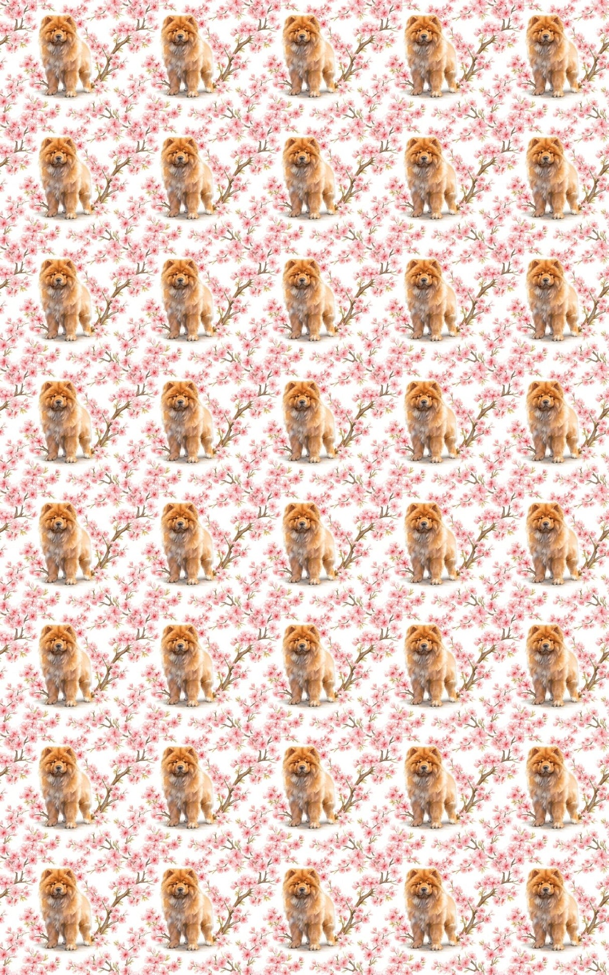 Chow Chow Cherry Blossom - London Penny Gift Wrap