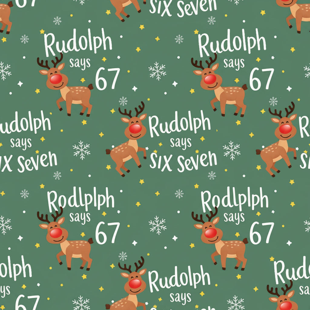 Rudolph Says 67 Blanket
