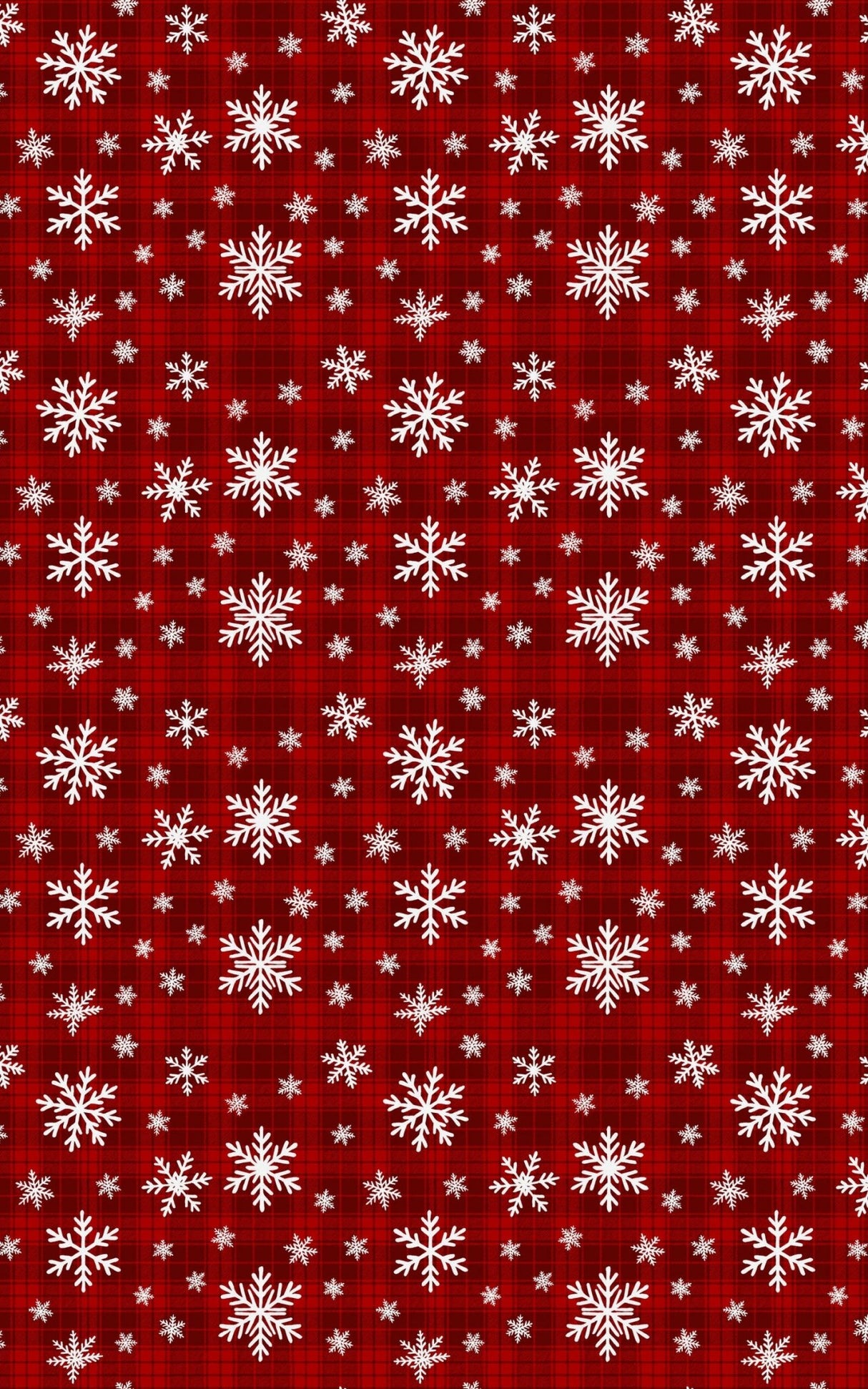 Holiday Plaid Snowfall - London Penny Gift Wrap