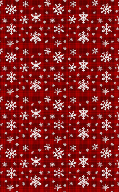 Holiday Plaid Snowfall