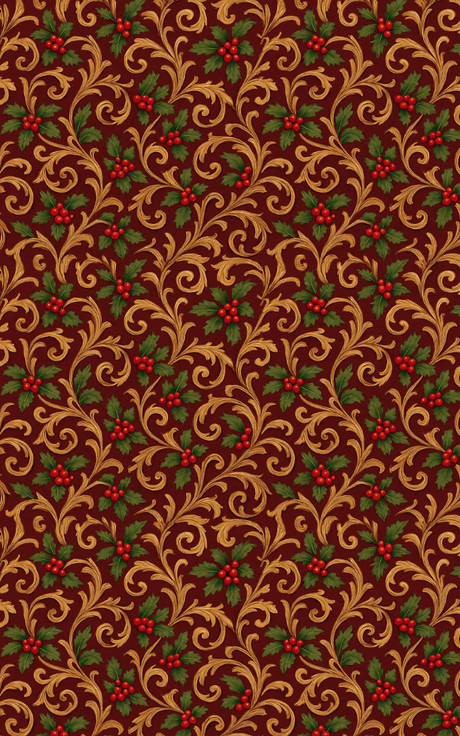Christmas Scrollwork - London Penny Gift Wrap