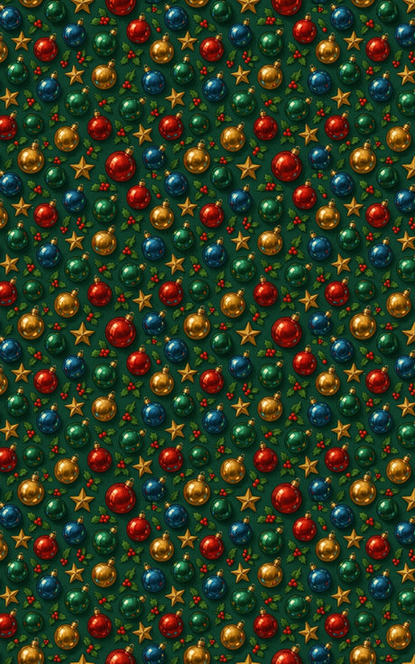 Chrome Holiday Spheres - London Penny Gift Wrap