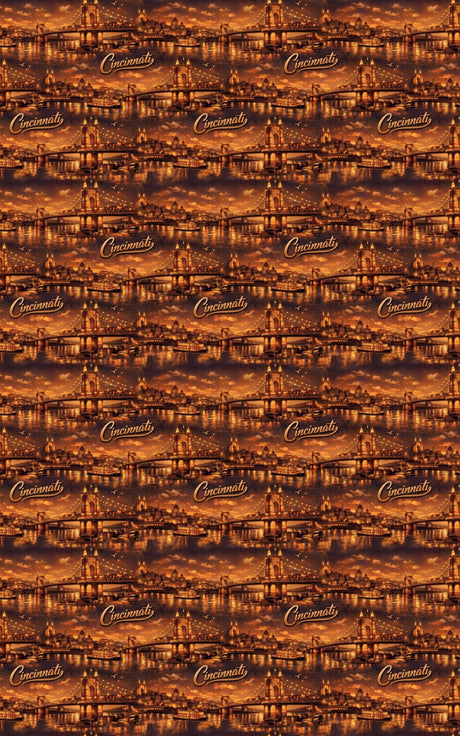 Cincinnati Queen City Lights II - London Penny Gift Wrap