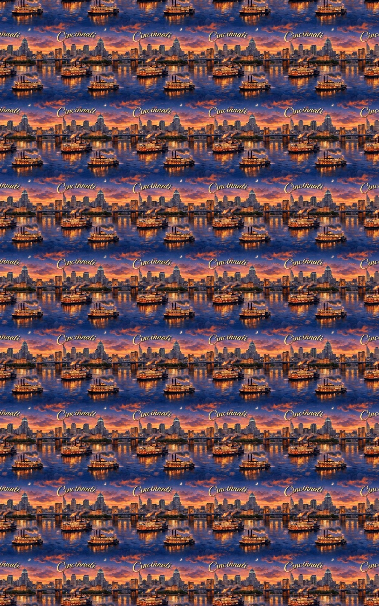 Cincinnati Riverfront Revival - London Penny Gift Wrap