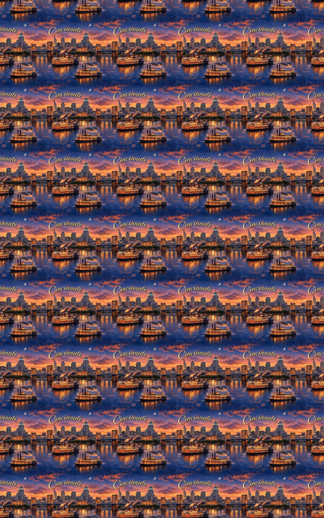 Cincinnati Riverfront Revival - London Penny Gift Wrap