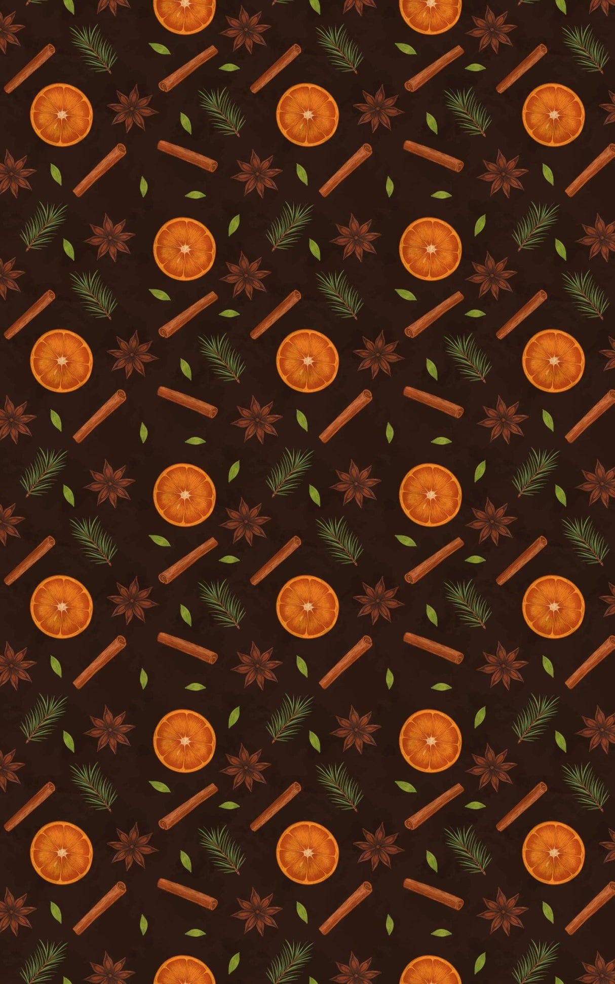 Cinnamon Spice Pattern - London Penny Gift Wrap