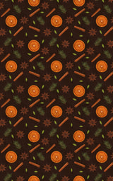 Cinnamon Spice Pattern - London Penny Gift Wrap