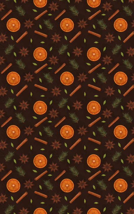 Cinnamon Spice Pattern - London Penny Gift Wrap